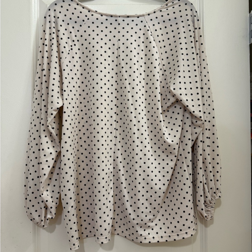 Banana Republic Black and White Polka Dot Blouse - Picture 3 of 4